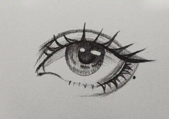 眼睛简笔画的画法有详细步骤