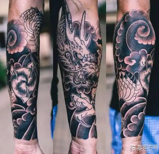 半花臂纹身图案及手稿男女都适合的潮流设计
