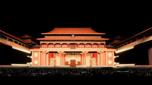 2019年中秋夜故宫午门"紫禁之巅"创意光雕投影大秀(图文)