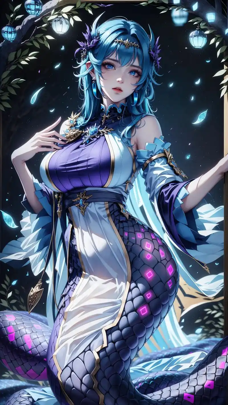 蛇蛇系列#蛇女 #美女蛇 #二次元美图 - 抖音