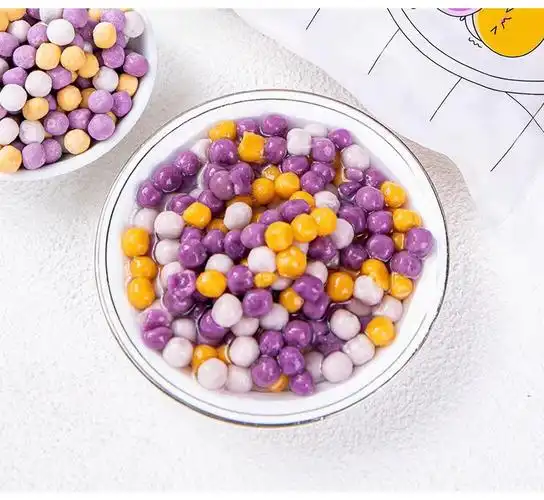 陌上小食台式缤纷芋圆彩色小芋圆奶茶烧仙草材料红薯紫薯香芋甜点台式