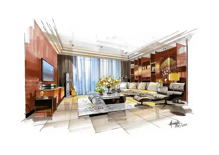室内手绘优秀作品欣赏(五)