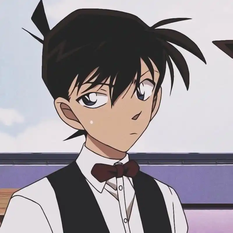 名侦探柯南丨新兰情头 番:  人物 「 注:这个工藤新一是基德假扮的