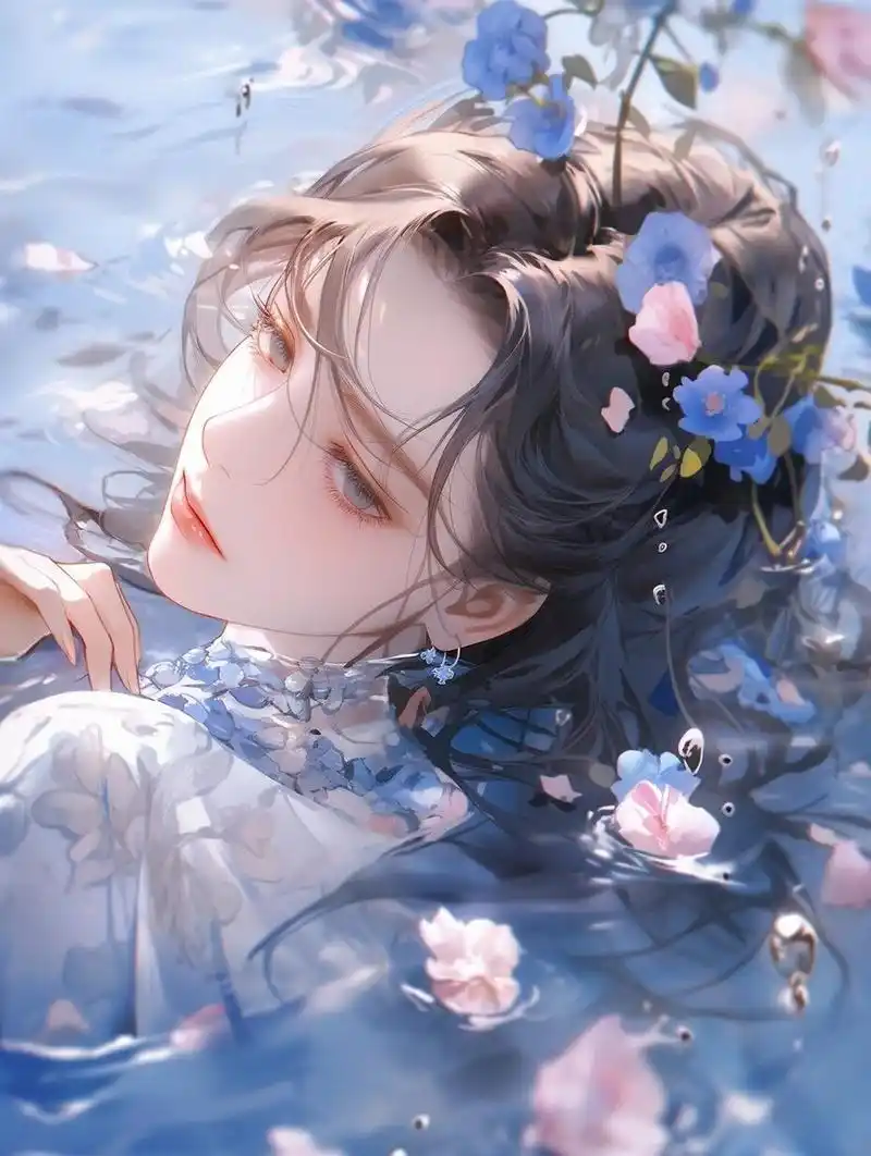 绝美人物插画|头像壁纸 忧郁绝美女主,这样的女主你们爱了吗