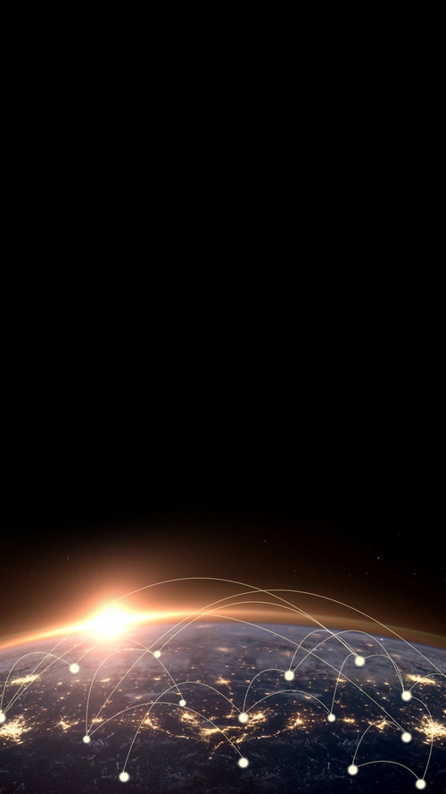 闪烁科技感黑色h5背景素材