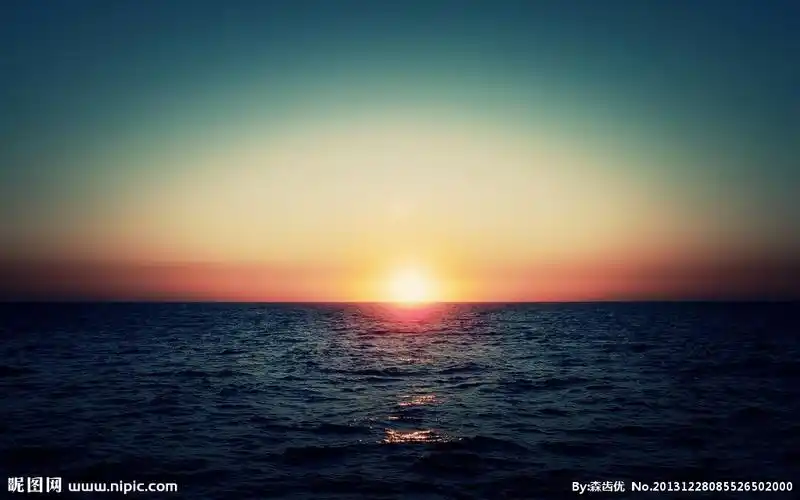 黄昏大海摄影图__自然风景_自然景观_摄影图库_昵图网nipic.com