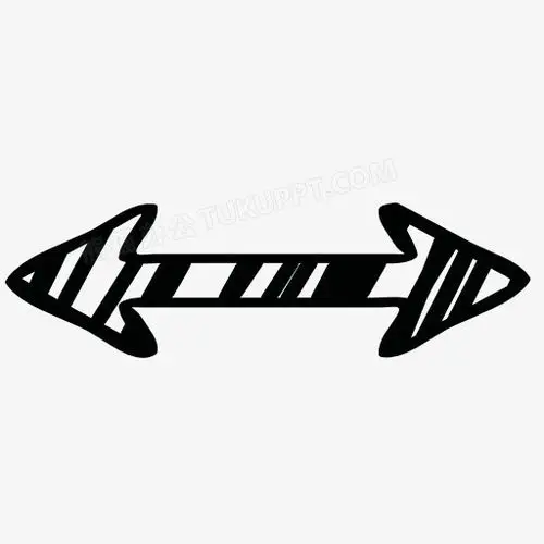 左右双箭头标志图标