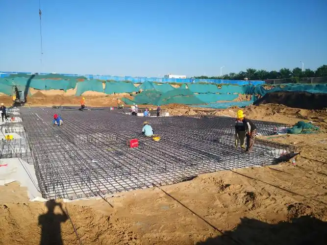 16#楼基础筏板钢筋绑扎