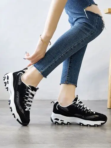 zhr休闲运动鞋ins网红超火厚底防滑透气单鞋女士潮鞋