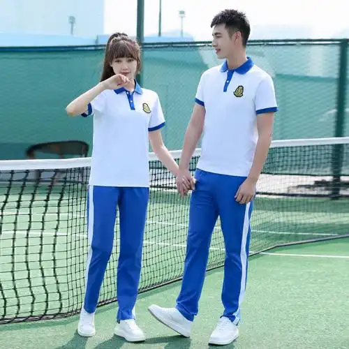 夏季初中高中生校服毕业班服中小学生校服套装运动短袖长裤团体服