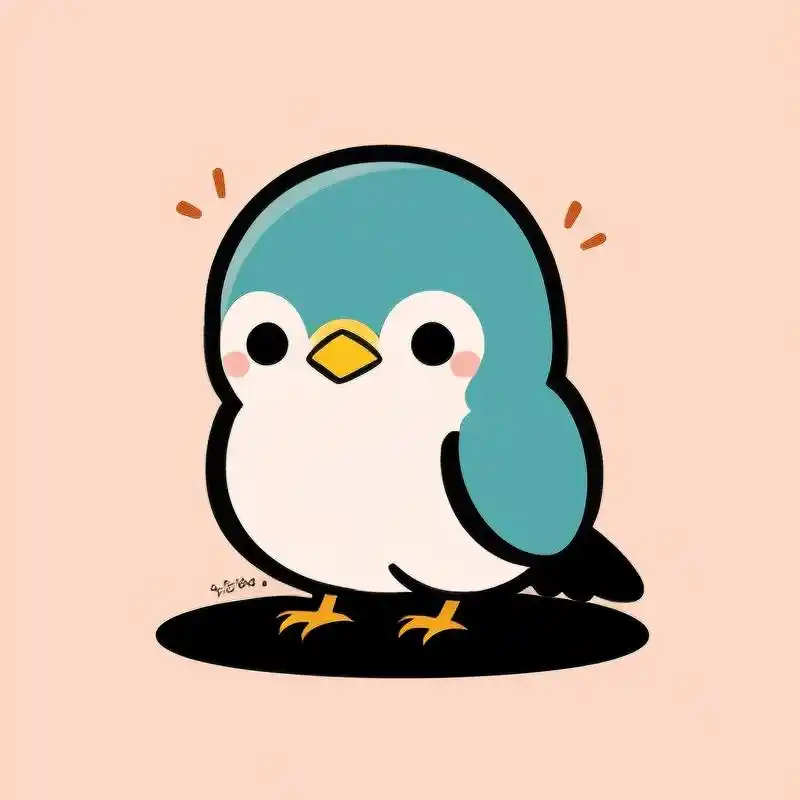 简洁的线条勾勒出小鸟的灵动,用作微信头像简直不要太合适～你们喜欢