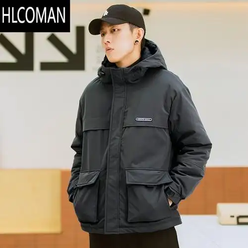 hlcoman工装棉衣男冬季加厚2023新款外套棉服冬款派克服冬装棉袄子