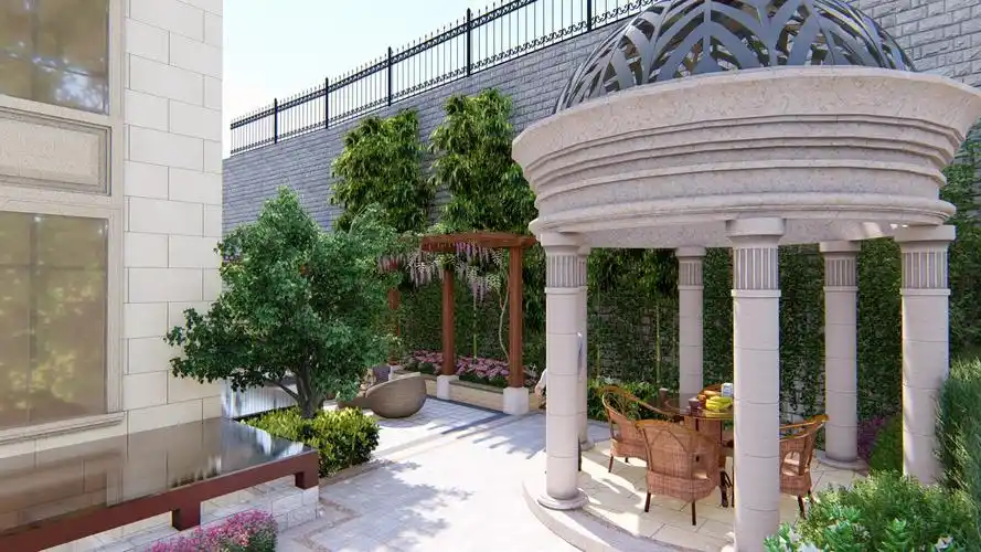 重庆某欧式别墅花园设计|空间|景观设计|合庭院梦景观 - 原创作品