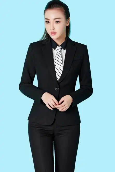 云之蝶职业装西装女正装职业套装秋冬女士西服面试时尚女性工作服