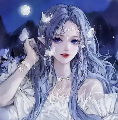 仙女级别的蓝色系头像
