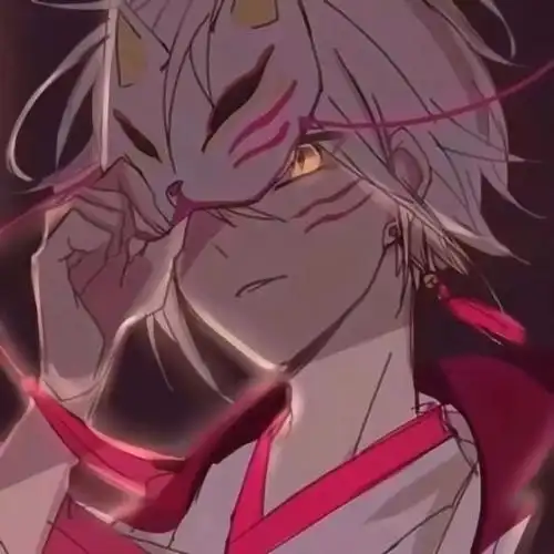 面具动漫情侣头像