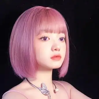 假发女空气刘海学生发蓬松短发修脸日常款bobo头现货一件代发网红