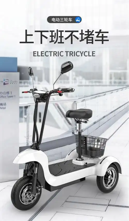 电动三轮车家用小型成人电动车女士迷你电瓶车双人靠背座椅黑白粉颜色