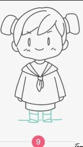 简笔画小女孩全身简笔画小女孩全身可爱