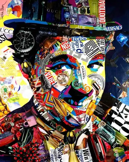 美国艺术家 derek gores 拼贴画作品 | derekgores.com