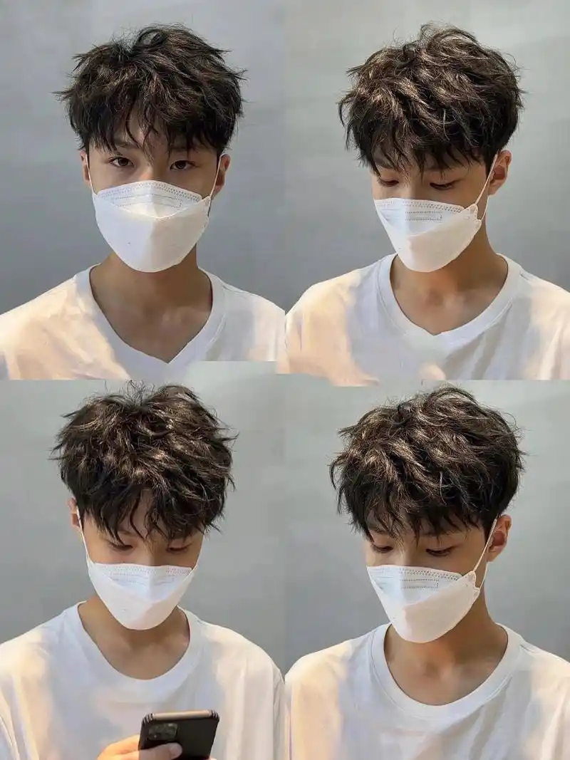 73不再是一次性造型73男生秋冬凌乱蝴蝶烫91|||73不再是一次