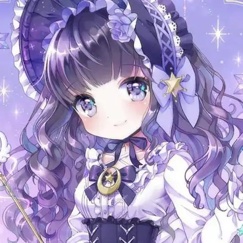 动漫女生头像冷酷紫瞳紫发 动漫头像图片大全 -【爱个性】