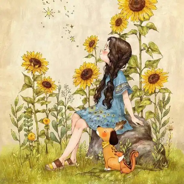 一组可爱的场景插画图片,温暖治愈系画风,女孩子超喜欢!