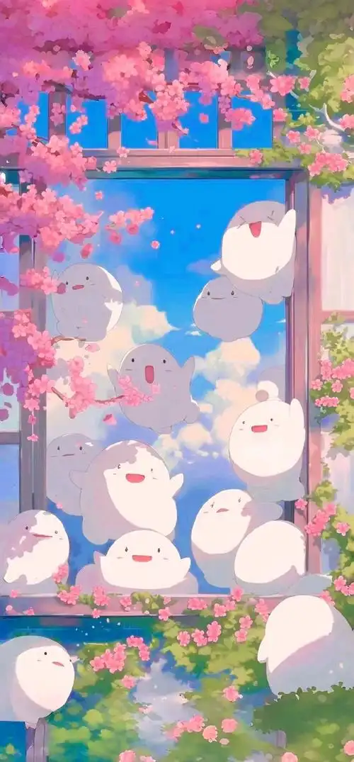 换壁纸吗?  超可爱的.    #二次元新鲜事##某某壁纸