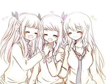 qq头像动漫闺蜜三人也可以是真人 尽量是动漫的 谢谢