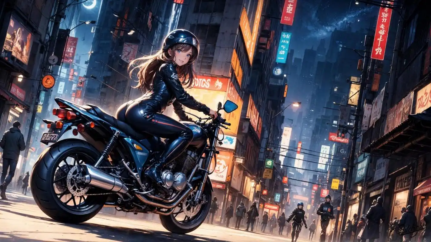 4k高清壁纸|16:9横屏桌面|机车女骑 近期的图有点发不过来了,尤其是