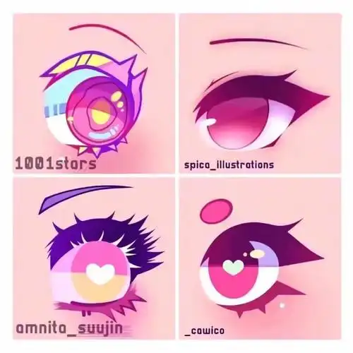 q版眼睛画法侵删