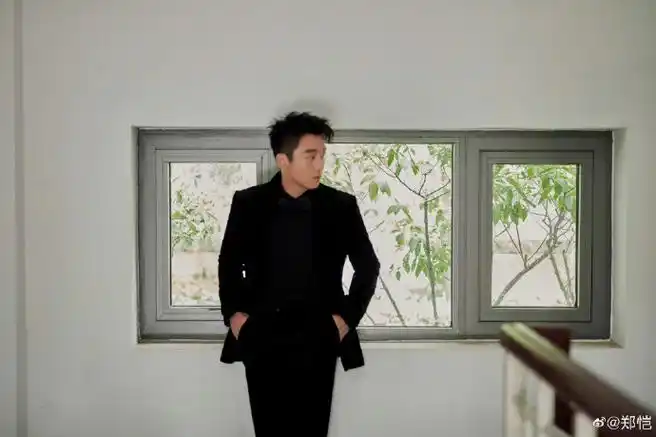 郑恺说好久不见华表奖#郑恺说好久不见,华表奖～黑色西装造型好有