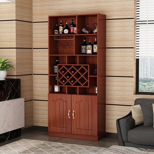 麦室洒柜客厅酒柜靠墙进门餐边柜一体现代简约落地柜子家用鞋柜红