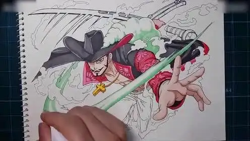 "海贼王"手绘鹰眼米霍克_第三集