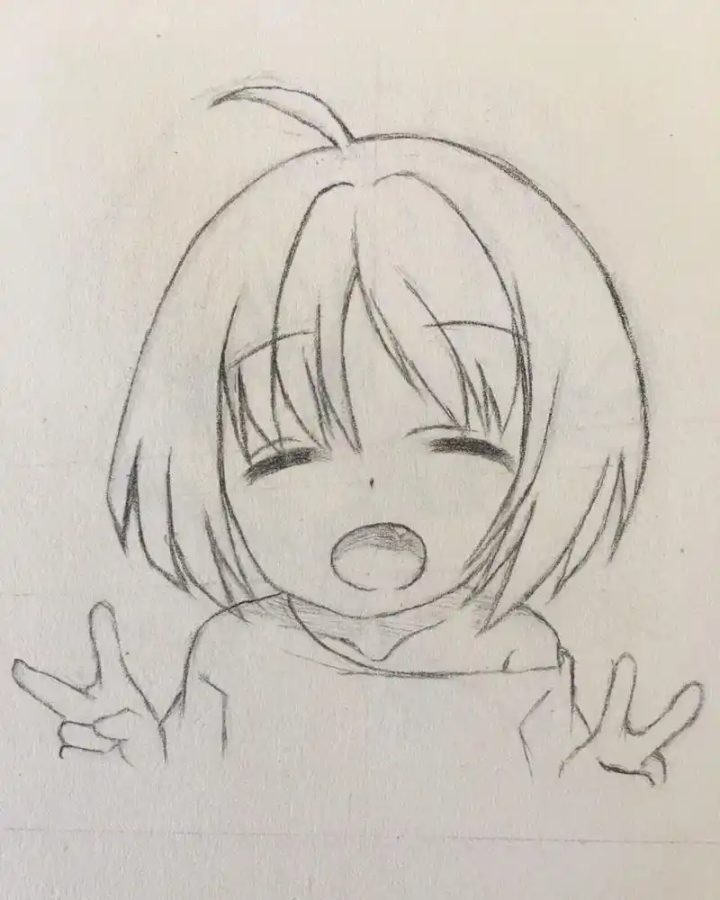 零基础纯小白自学漫画人物第二十天 日常手绘临摹