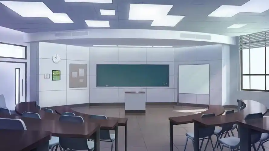 用于做游戏的主场景原画,希望是日漫风格的