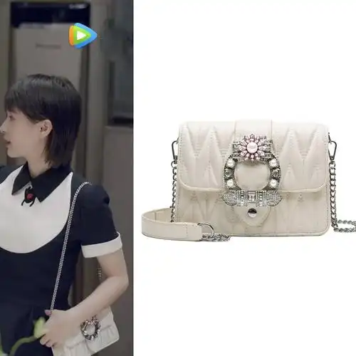 第二次也很美安安王子文同款包包小ck菱格链条小方包单肩斜挎包