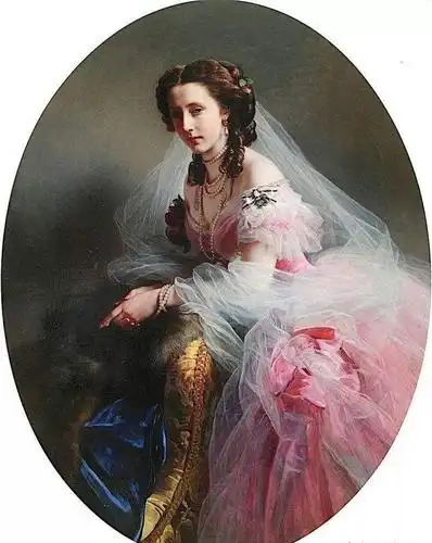 德国画家弗朗兹·萨弗·温特豪德笔下的贵族女性油画欣赏