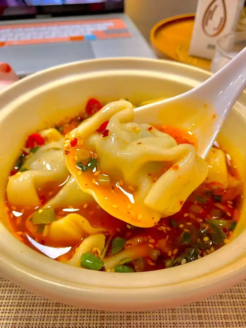 一人食|简单快手的酸汤水饺(附教程)  91【酸汤水饺】 哈哈,说出来