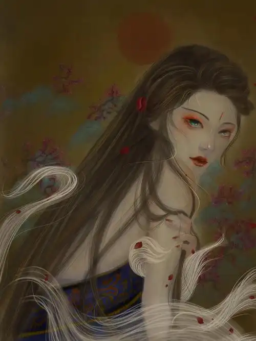 九尾狐步骤图附线稿