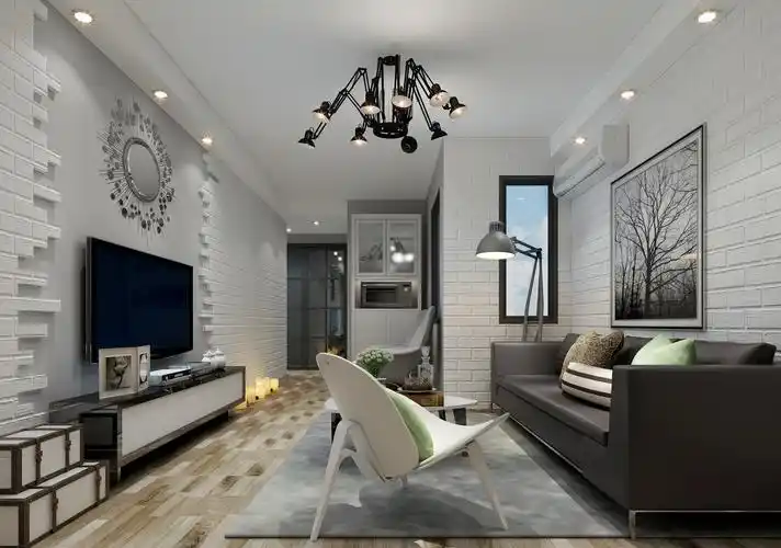 100平米两室一厅装修效果图大全