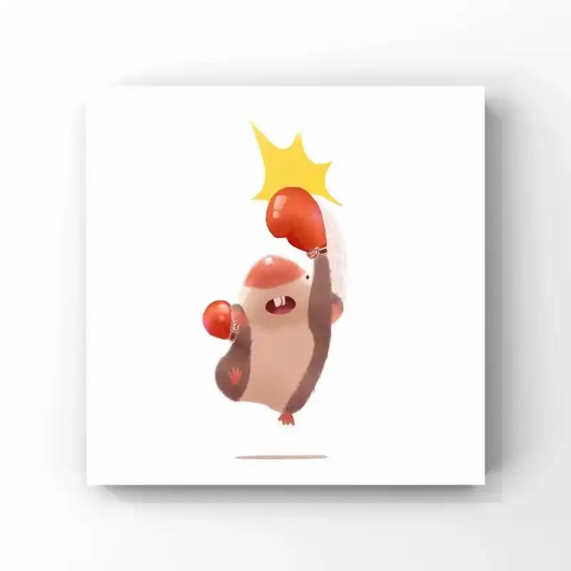 插画 | 动物篇.#图文伙伴计划 可爱的小老鼠 哎呦 打你哦 - 抖音