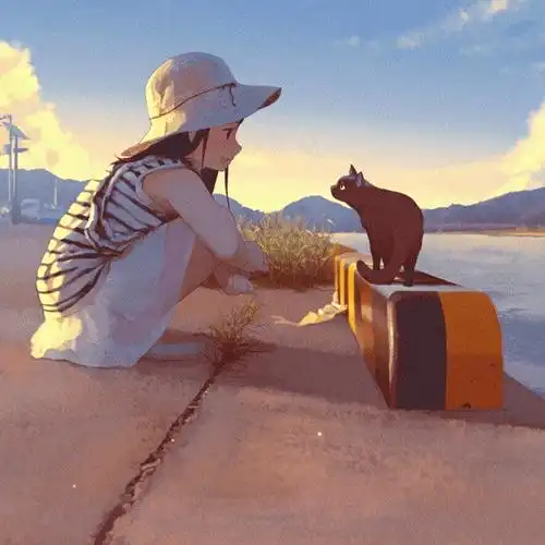 神仙治愈系动漫头像带着光的头像