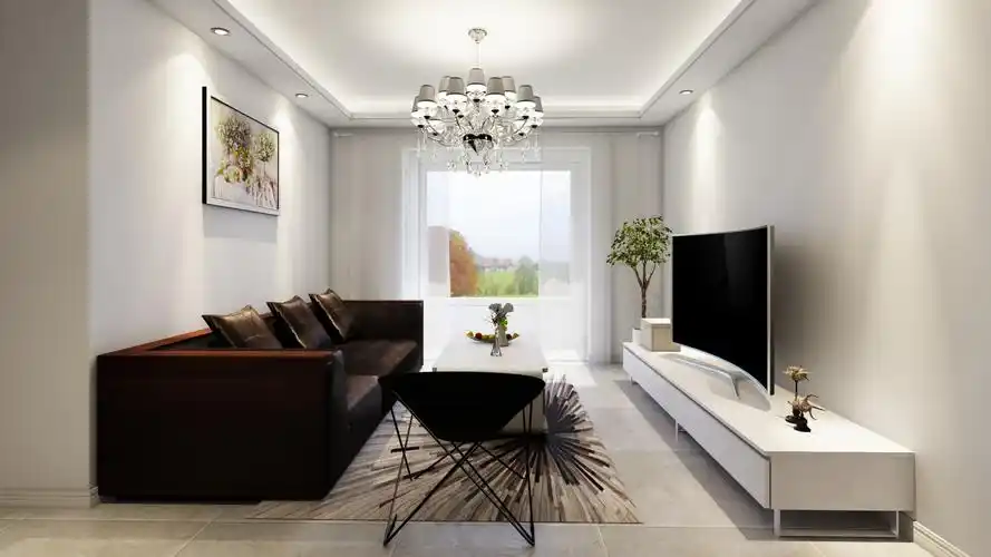 1平米现代简约二室 - 现代风格两室一厅装修效果图 - 郑大志设计效果