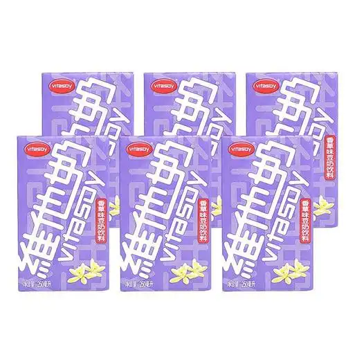 维他奶植物蛋白豆奶香草味250ml*6盒