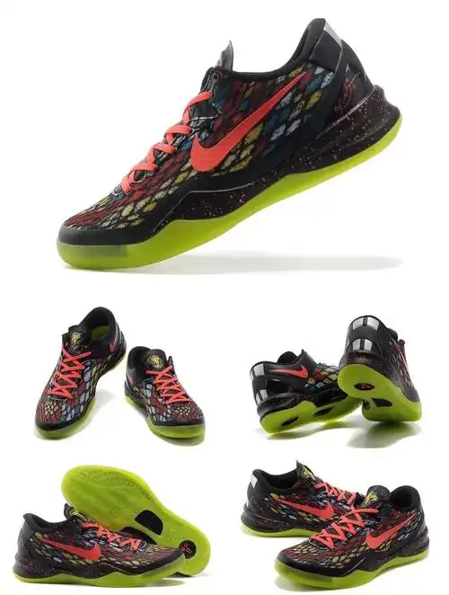 kobe 8 科比8代篮球鞋 zk8 学生防滑耐磨减震气垫实战男子运动鞋 黑蓝