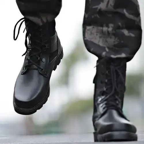 四季单款无钢头35战狼军靴作战靴男超轻春秋季透气军靴男特种兵户外靴