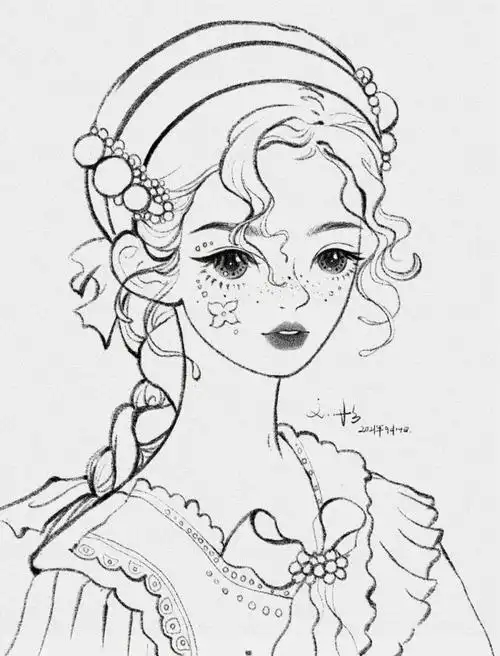 打卡人像速写练习