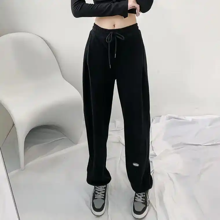 高腰设计显腿长,阔腿裤宽松随性 - 抖音