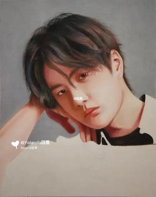 彩铅王一博未完成快了